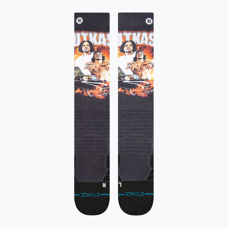 Stance X Outkast Stankonia Mid Poly Snow viacfarebné lyžiarske ponožky 2