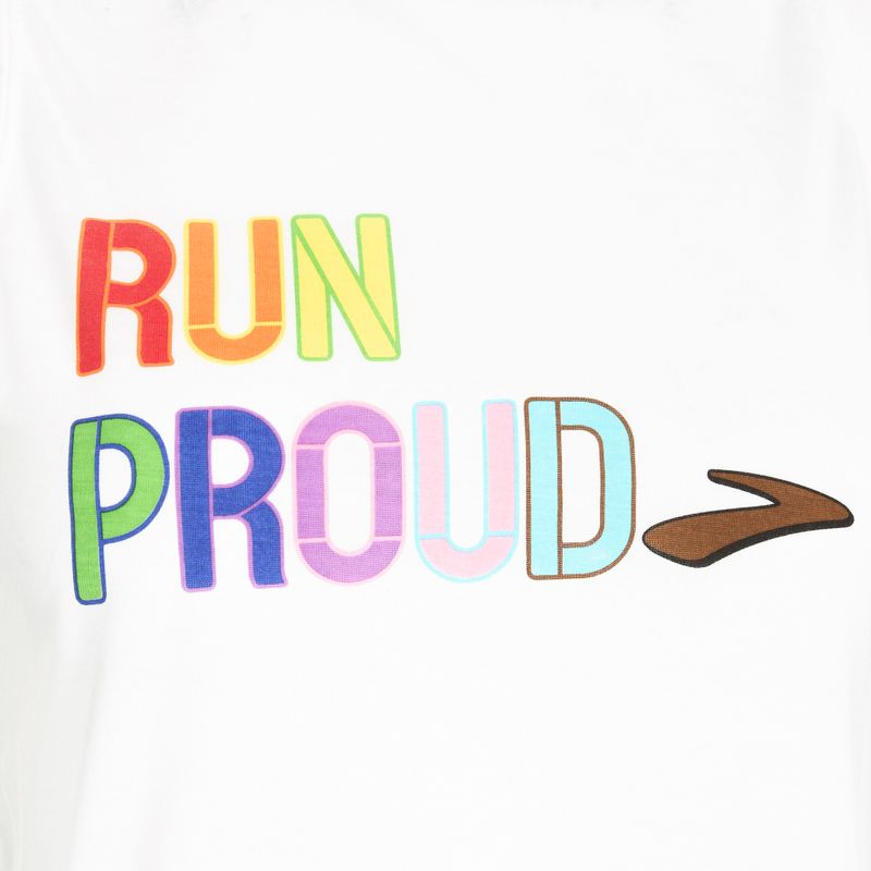 Dámske bežecké tričko Brooks Distance Graphic Tank white/rainbow/brow 3