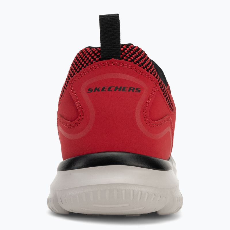 SKECHERS Track Bucolo red/black pánske tréningové topánky 6