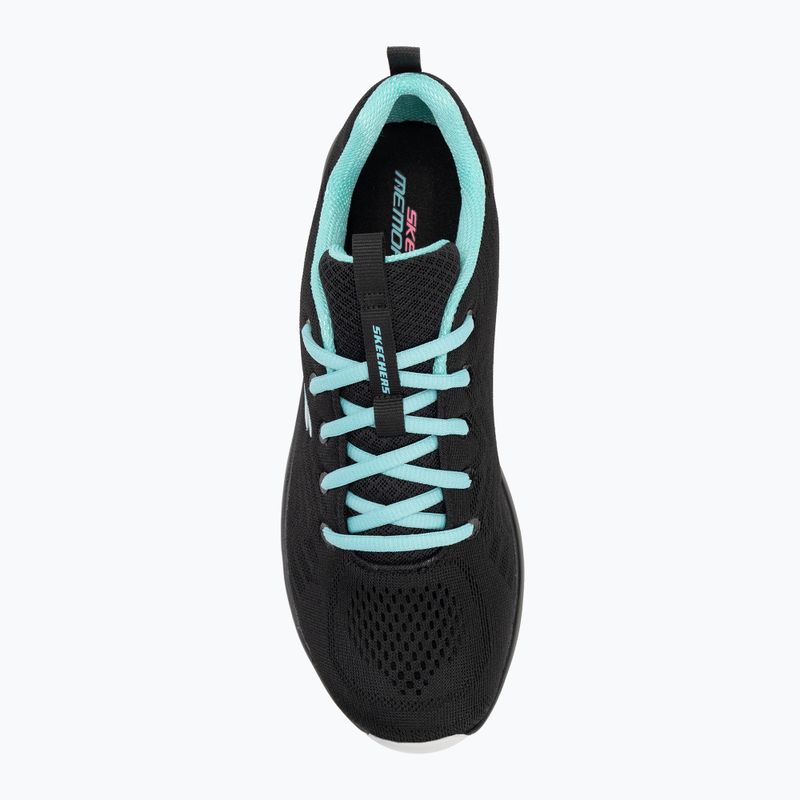 Dámska tréningová obuv SKECHERS Graceful Get Connected black/turquoise 5