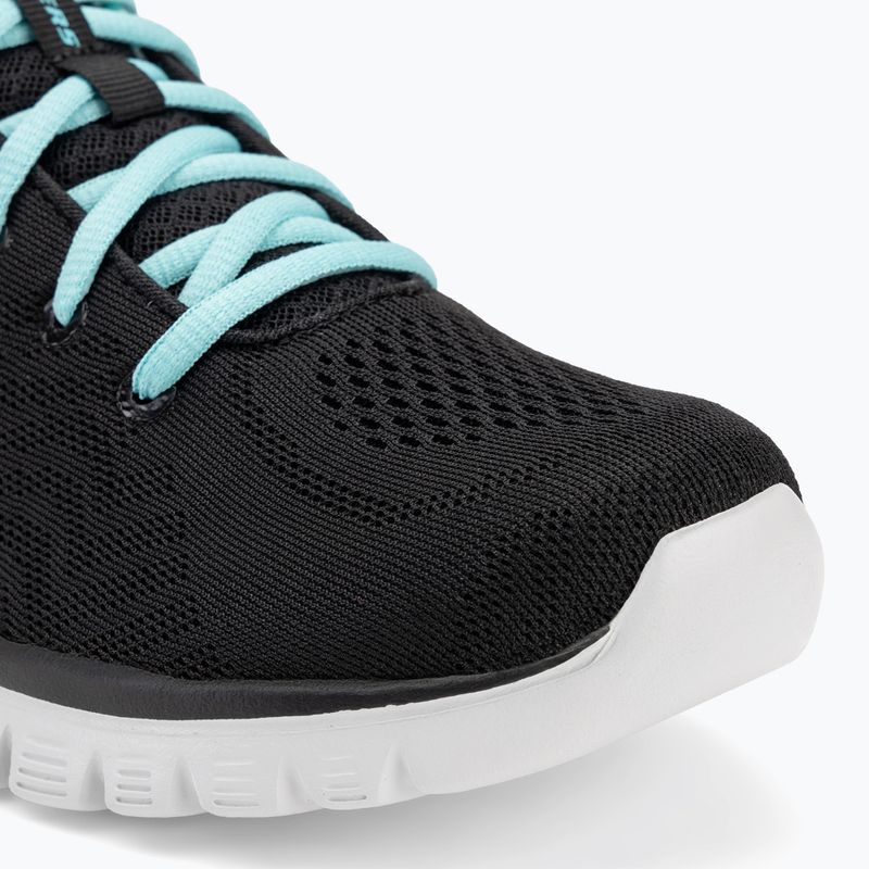 Dámska tréningová obuv SKECHERS Graceful Get Connected black/turquoise 7