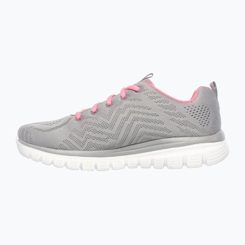 Dámské boty SKECHERS Graceful Get Connected grey/coral 2