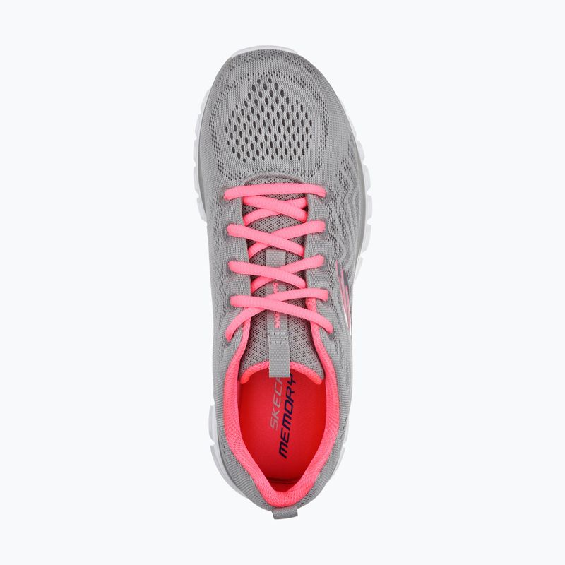 Dámské boty SKECHERS Graceful Get Connected grey/coral 4