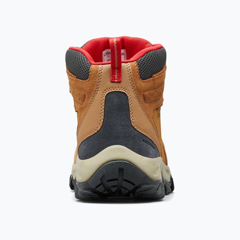 Columbia Newton Ridge Plus II Suede WP elk/mountain red pánske trekové topánky 13