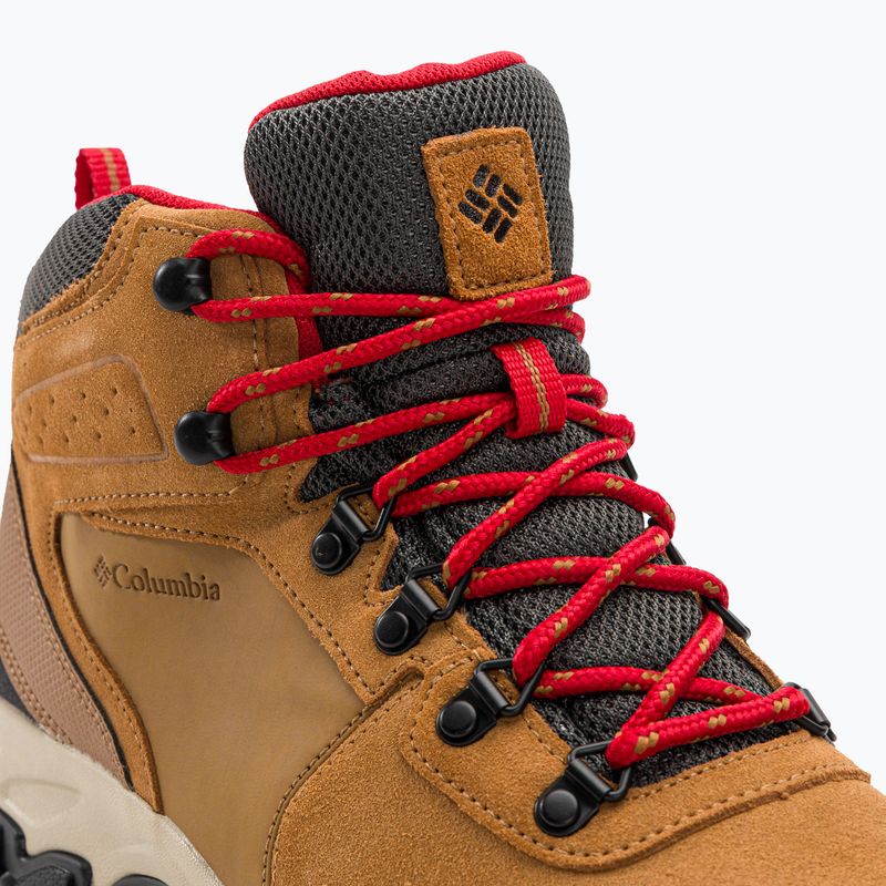 Columbia Newton Ridge Plus II Suede WP elk/mountain red pánske trekové topánky 8