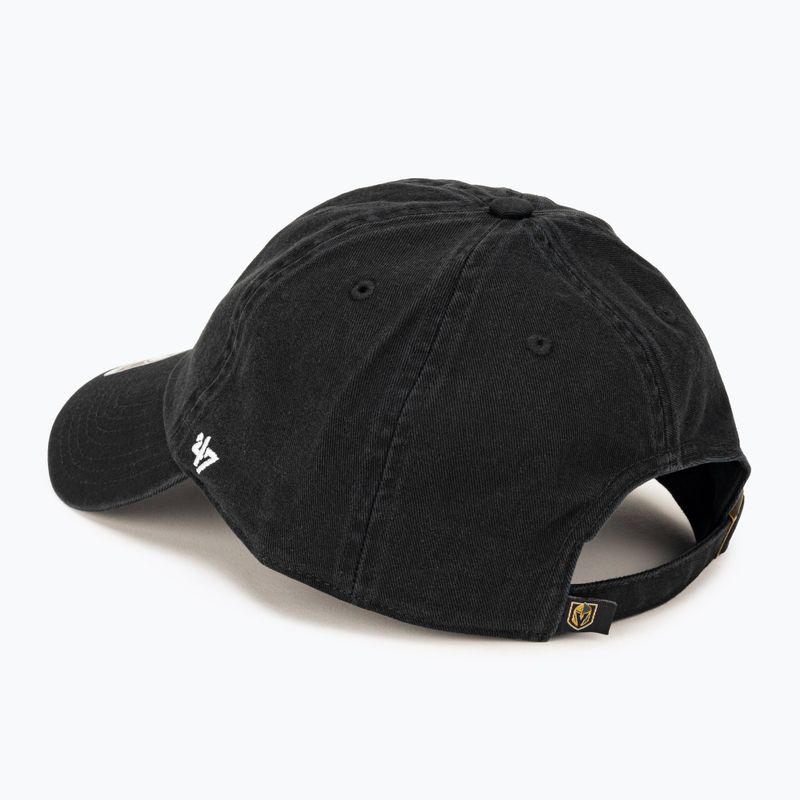 47 Značka NHL Vegas Golden Knights baseballová čiapka CLEAN UP black 3