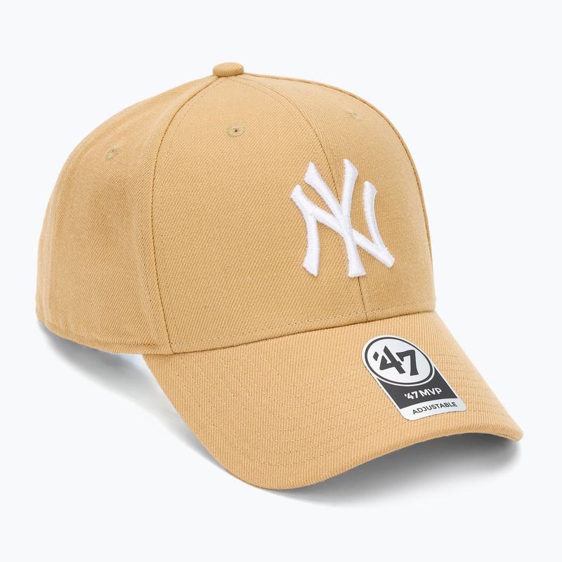 47 Značka MLB New York Yankees MVP svetlo hnedá baseballová čiapka
