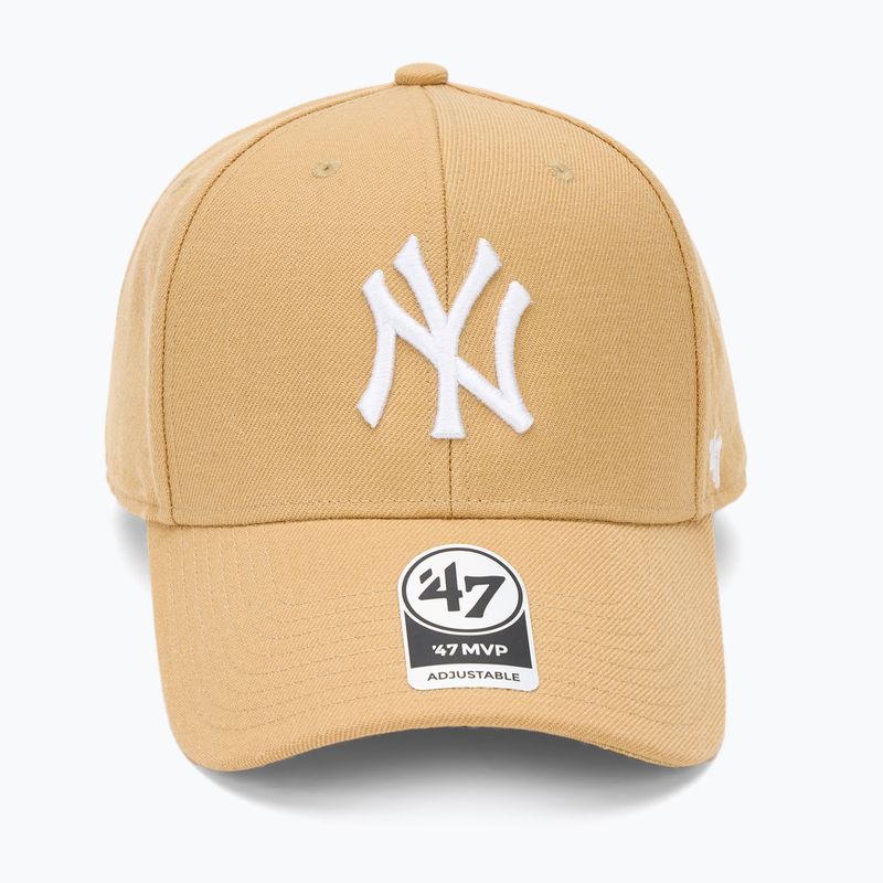 47 Značka MLB New York Yankees MVP svetlo hnedá baseballová čiapka 2