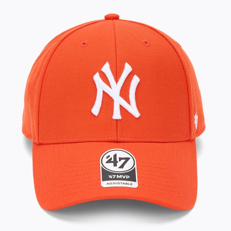 47 Značka MLB New York Yankees MVP žiarivá oranžová baseballová čiapka 2