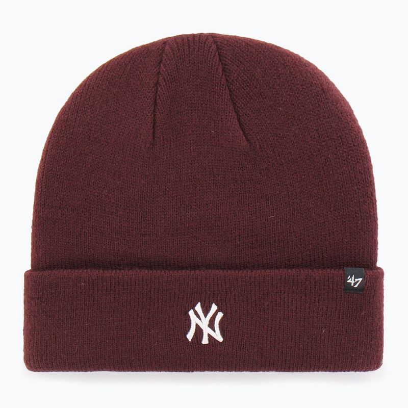 Zimná čiapka 47 Brand MLB New York Yankees Centerfield dark maroon