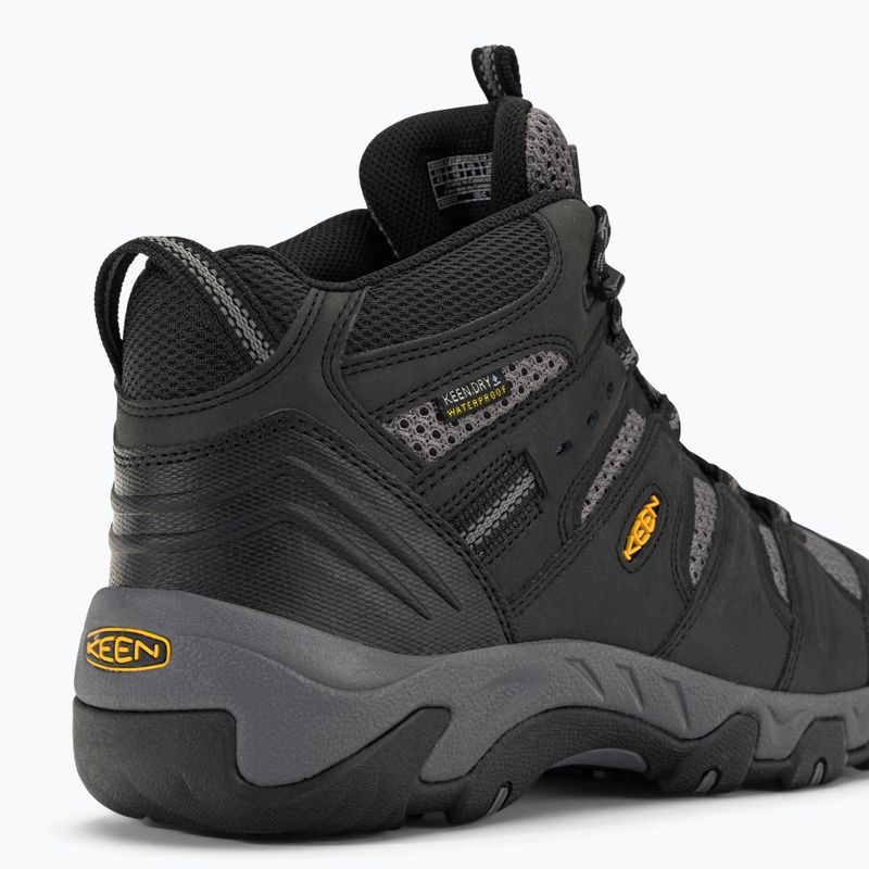 Pánske trekové topánky KEEN Koven Mid Wp black-grey 1020210 9