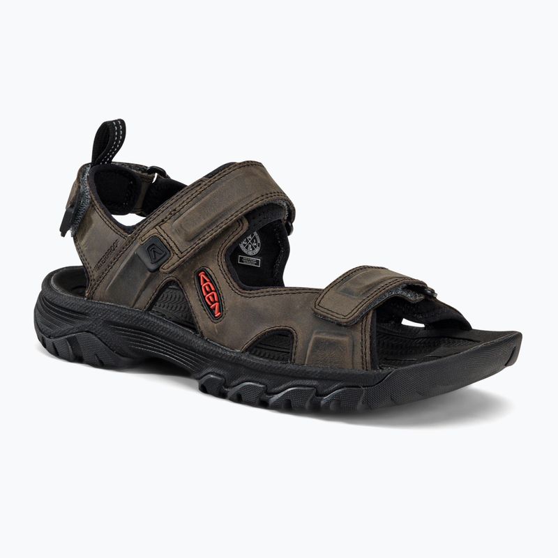 Keen Targhee III Open Toe sivé pánske trekingové sandále 122424