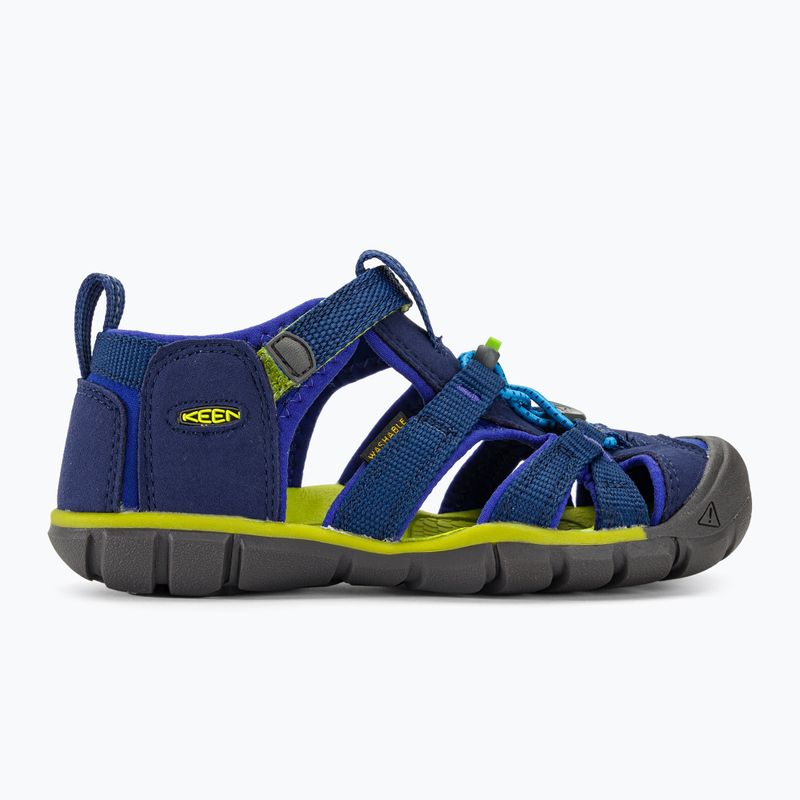 Detské sandále KEEN Seacamp II CNX blue depths/chartreuse 2