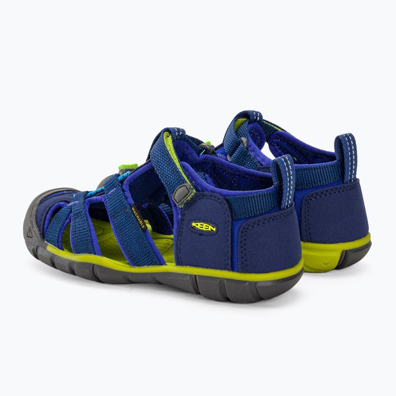 Detské sandále KEEN Seacamp II CNX blue depths/chartreuse 3