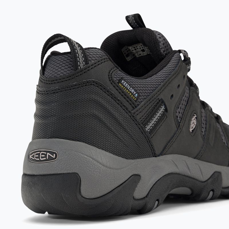 Pánske trekové topánky KEEN Koven Wp black-grey 1025155 9