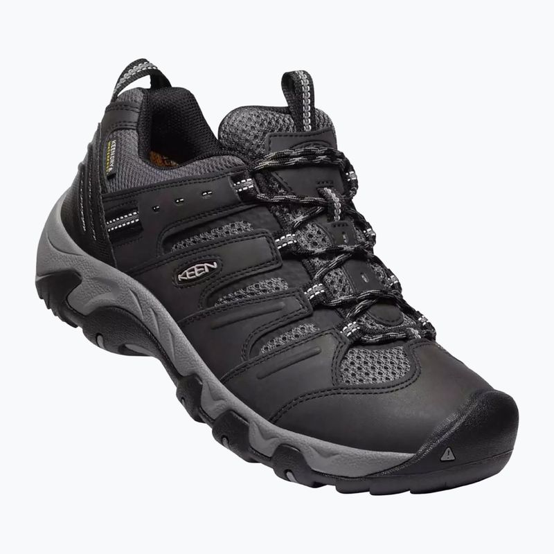 Pánske trekové topánky KEEN Koven Wp black-grey 1025155 12