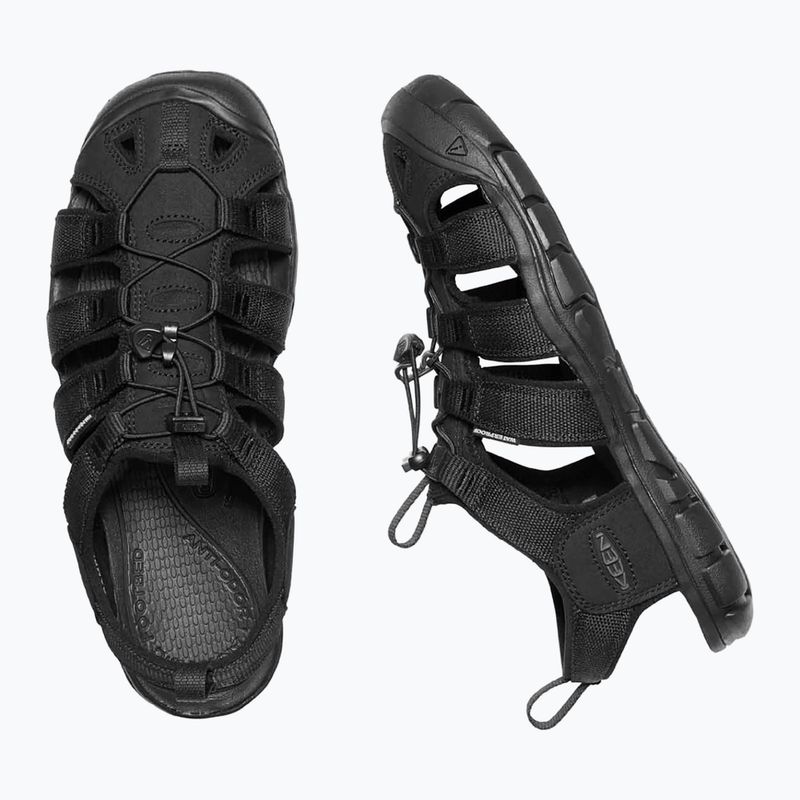 KEEN Clearwater CNX pánske trekingové sandále triple black 12