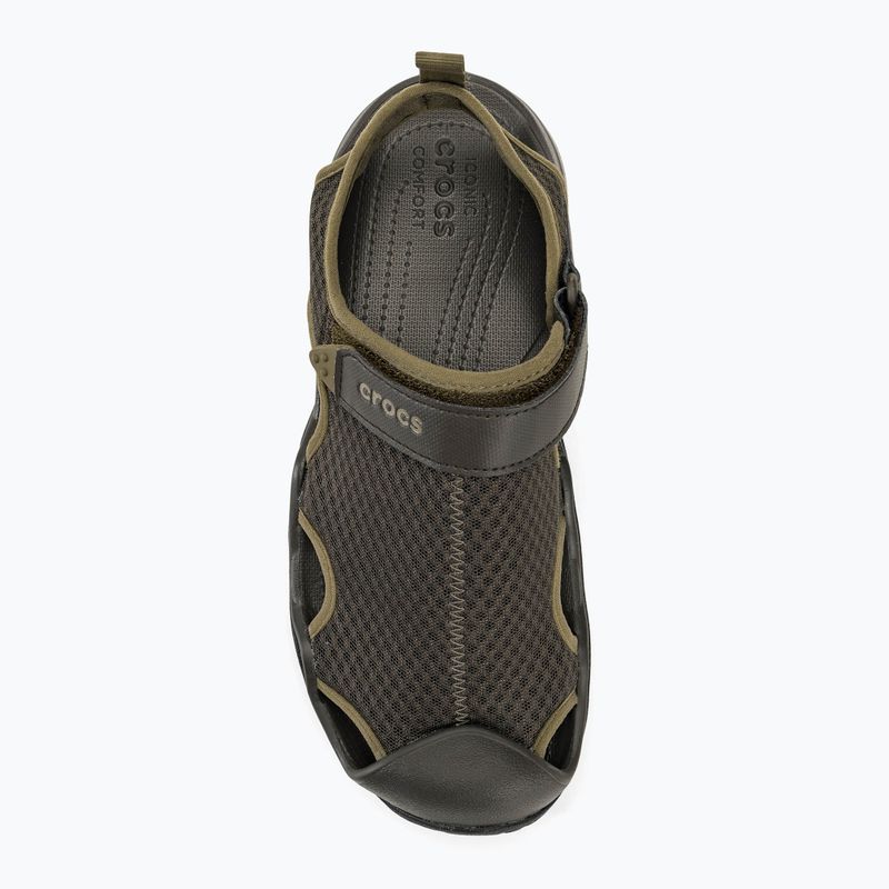 Pánske sandále Crocs Swiftwater Mesh Deck espresso 5