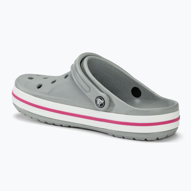Žabky Crocs Bayaband Clog light grey/candy pink 3
