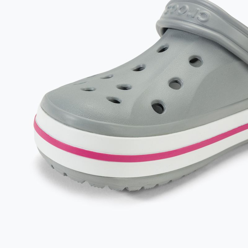 Žabky Crocs Bayaband Clog light grey/candy pink 8
