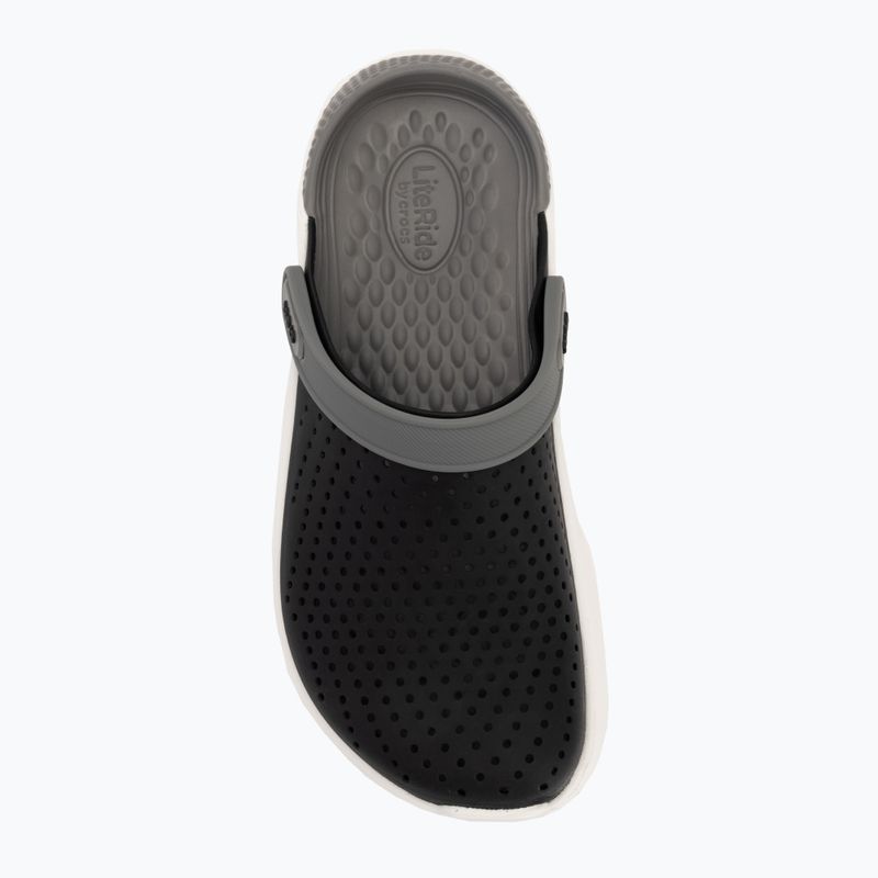 Žabky Crocs LiteRide Clog black/smoke 6