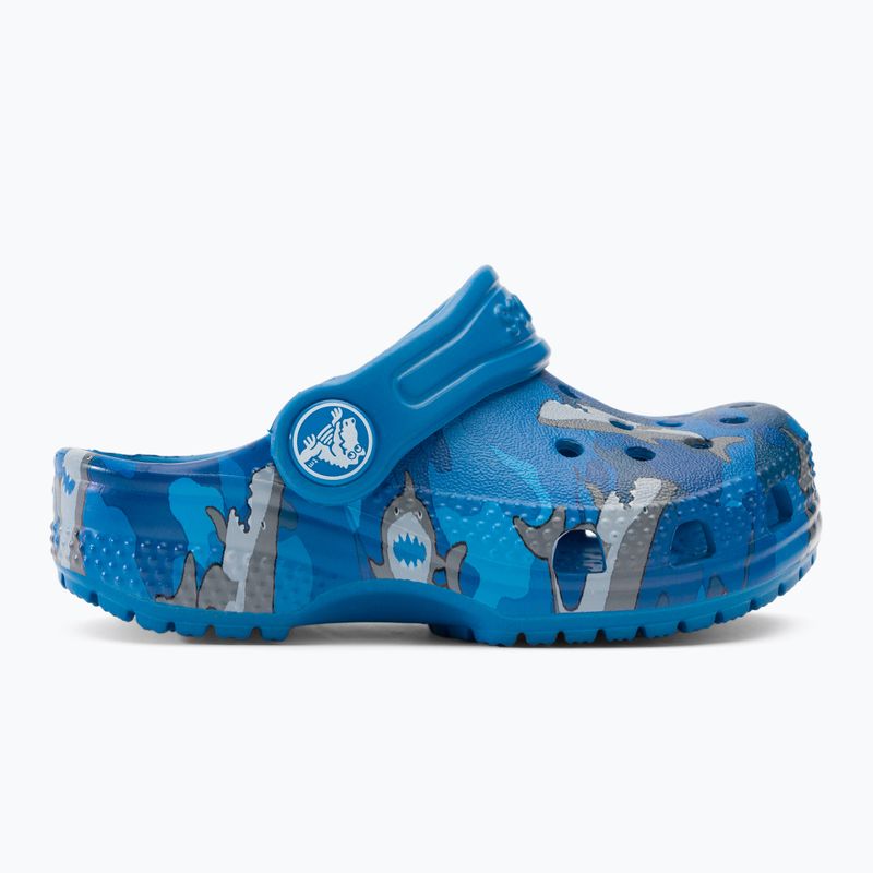 Detské žabky Crocs Classic Shark Clog prep blue 3