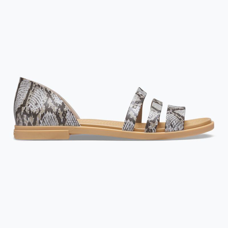 Dámske sandále Crocs Tulum Open Flat mushroom/stucco 9