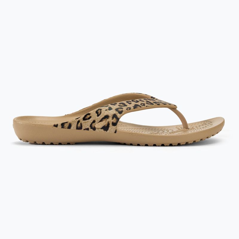 Dámske žabky Crocs Kadee II Leopard/gold 2