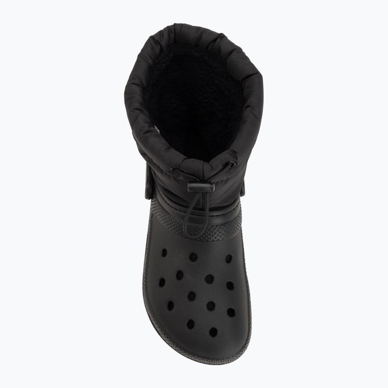 Snehule Crocs Classic Lined Neo Puff Boot black/black 5