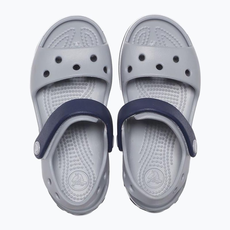 Detské sandále Crocs Crockband svetlo šedá/navy 11