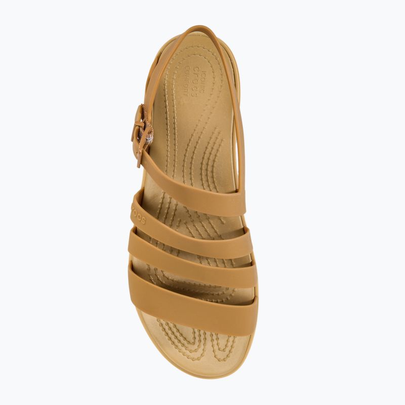 Dámske sandále Crocs Tulum dark gold 5