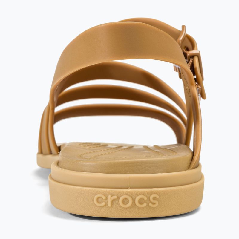 Dámske sandále Crocs Tulum dark gold 6
