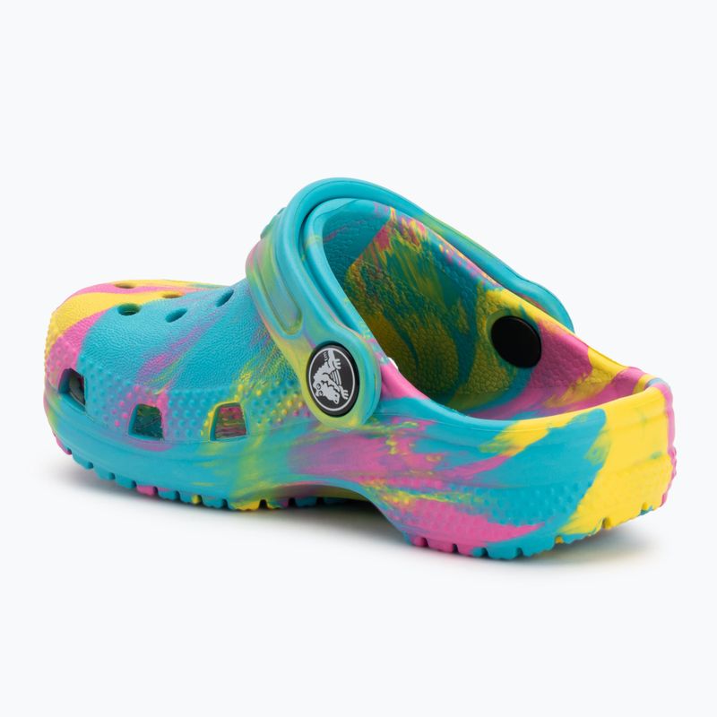 Žabky Crocs Classic Marbled Clog Toddler digital aqua/multi 4
