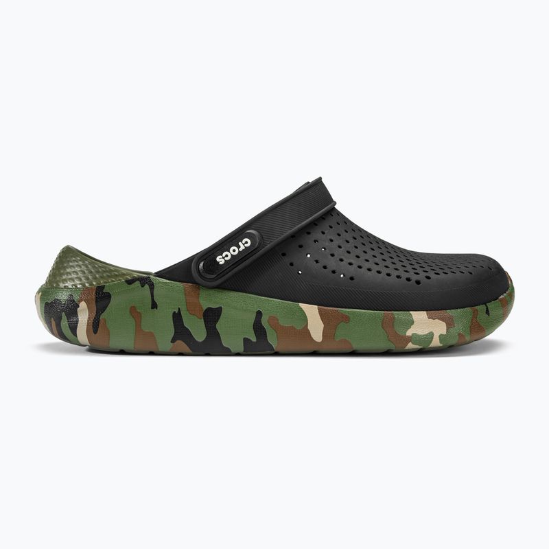 Šľapky Crocs LiteRide Printed Camo Clog black/multi 3