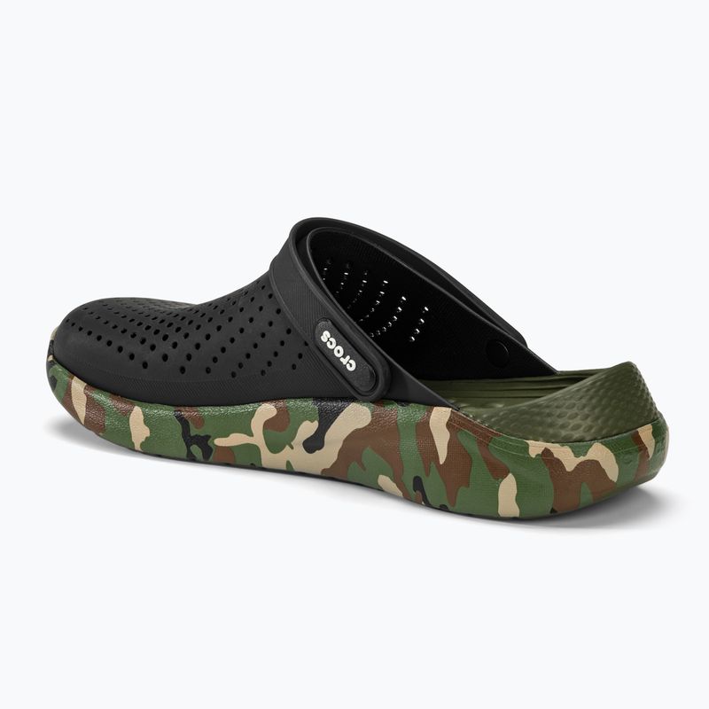Šľapky Crocs LiteRide Printed Camo Clog black/multi 4