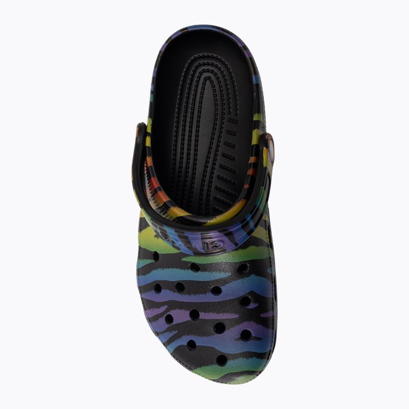Dámske žabky Crocs Classic Seasonal Printed zebra rainbow 6