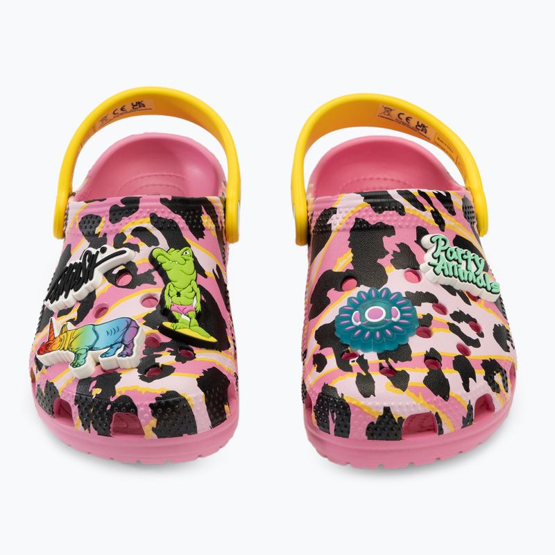 Detské šľapky Crocs Ron English Party Animals Classic Clog Kids pink lemonade/multi 10