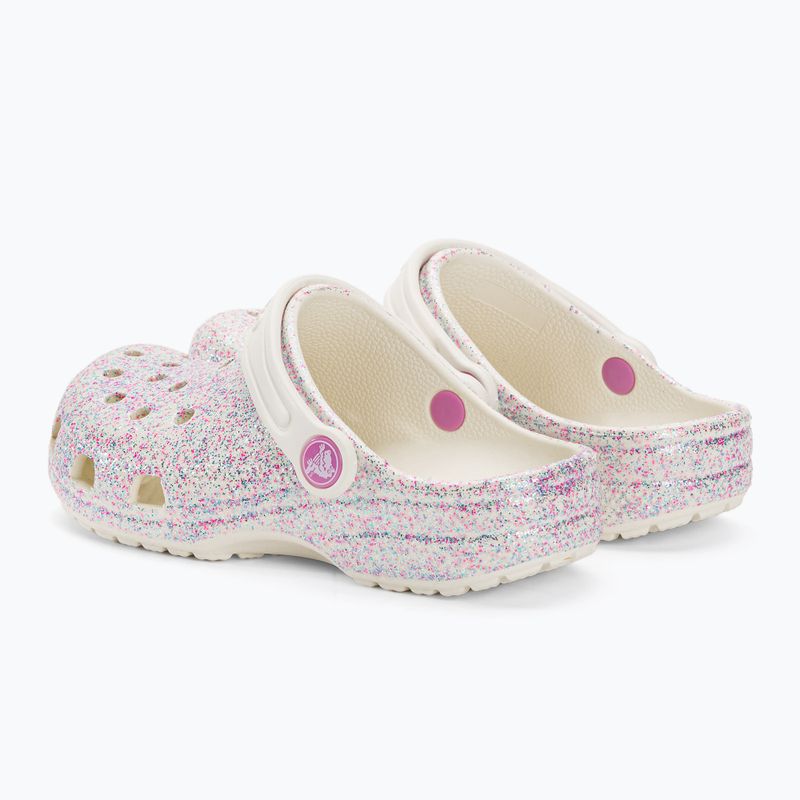 Detské žabky Crocs Classic Glitter Clog bianco sporco 4