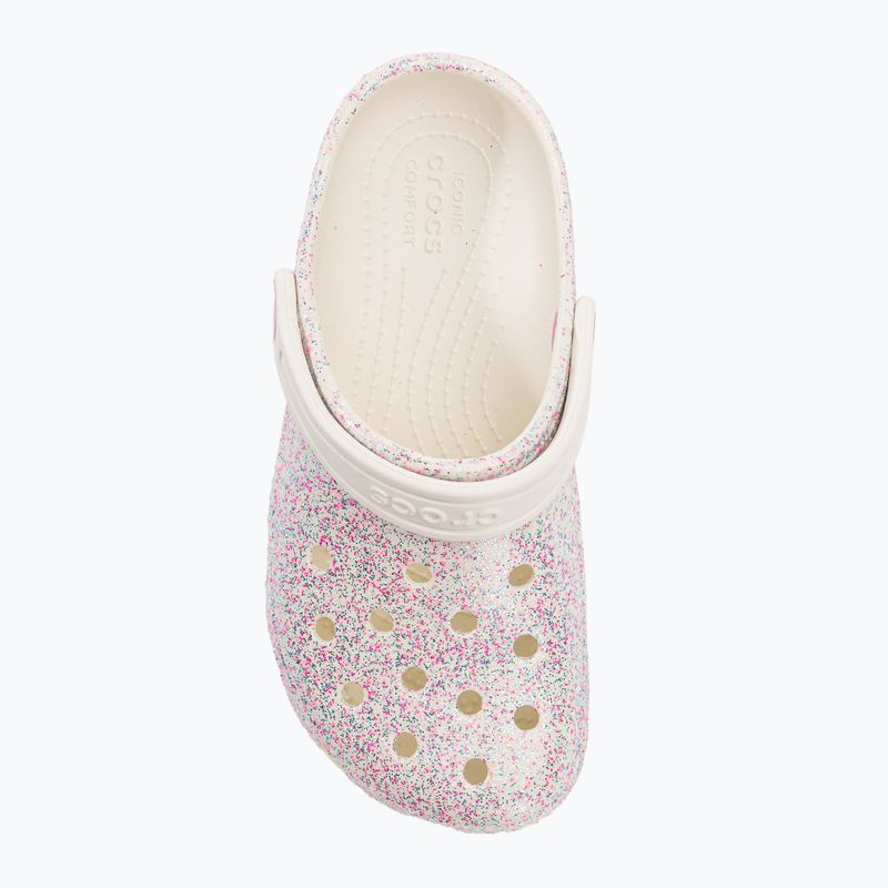 Detské žabky Crocs Classic Glitter Clog bianco sporco 7