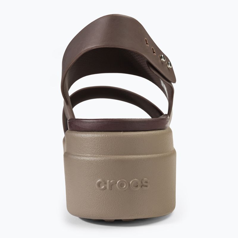 Dámske sandále Crocs Brooklyn Low Wedge mushroom/stucco 6