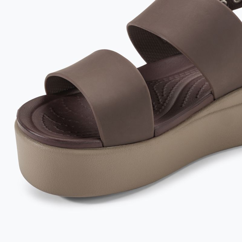 Dámske sandále Crocs Brooklyn Low Wedge mushroom/stucco 7