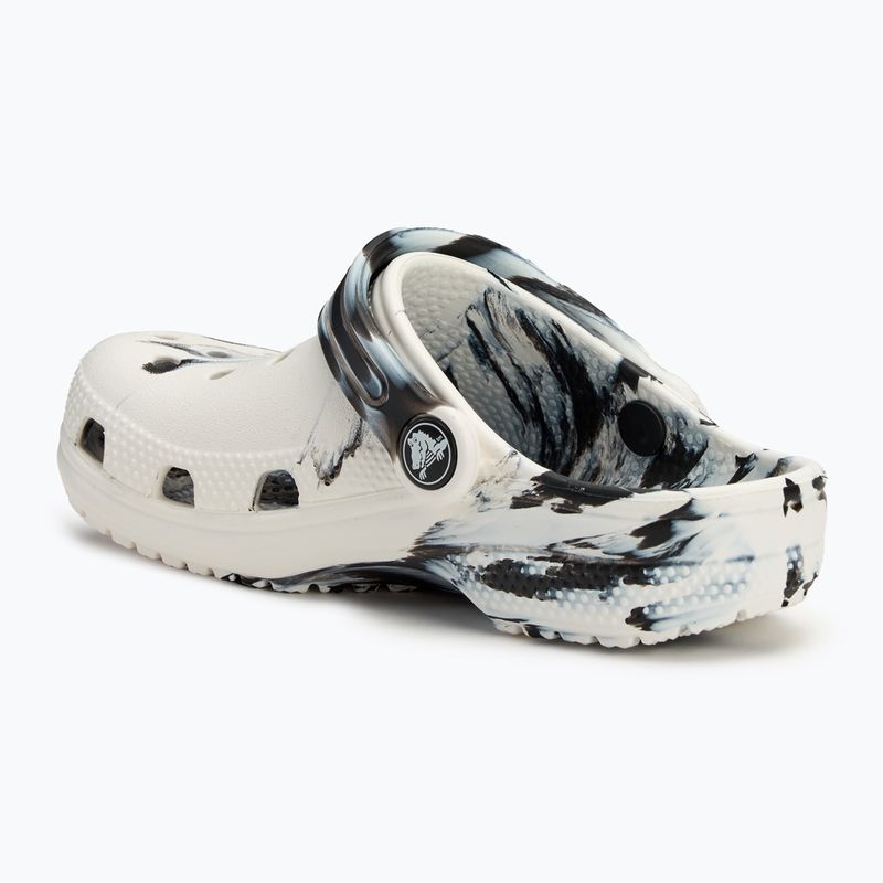 Detské šľapky Crocs Classic Marbled Clog Kids black/white 4