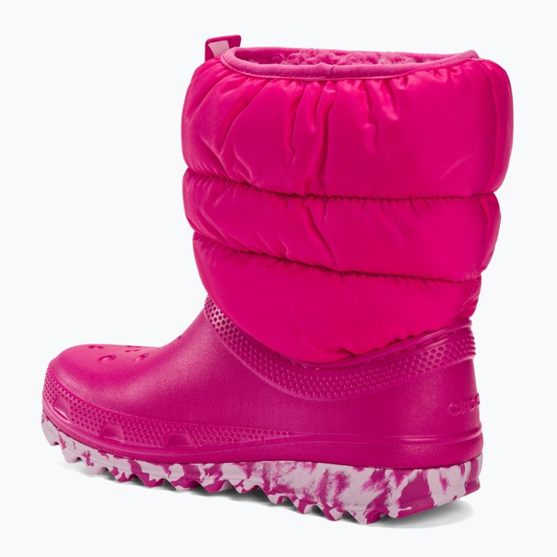 Juniorské snehové topánky Crocs Classic Neo Puff candy pink 3