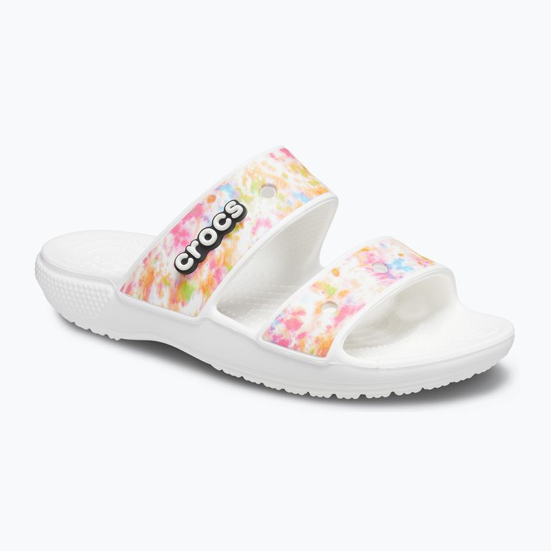 Crocs Classic Crocs Tie-Dye Graphic Sandal white 207283-928 žabky 8