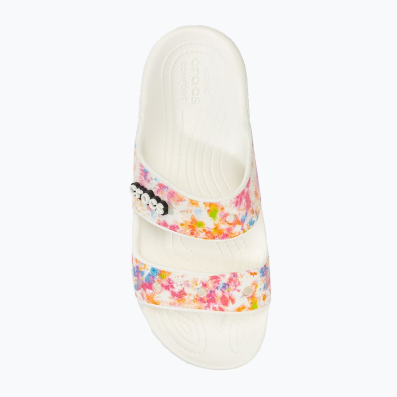 Crocs Classic Crocs Tie-Dye Graphic Sandal white 207283-928 žabky 5