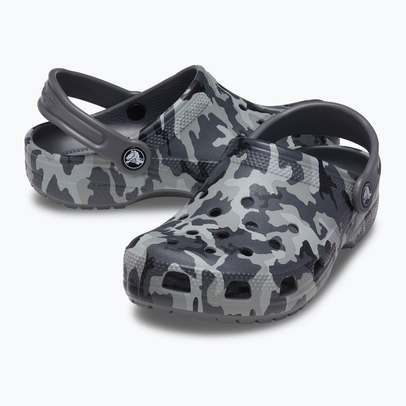 Detské žabky Crocs Classic Camo Clog T grey 207593-097 12