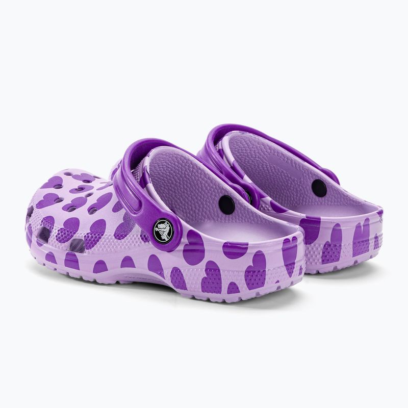 Detské dreváky Crocs Classic Easy Icon Clog levanduľová 4