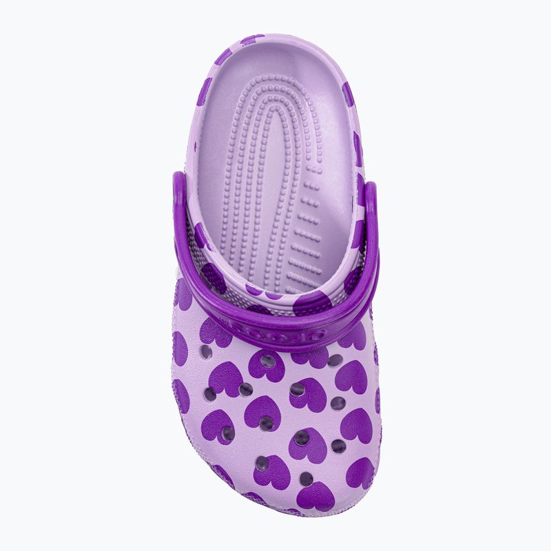 Detské dreváky Crocs Classic Easy Icon Clog levanduľová 7
