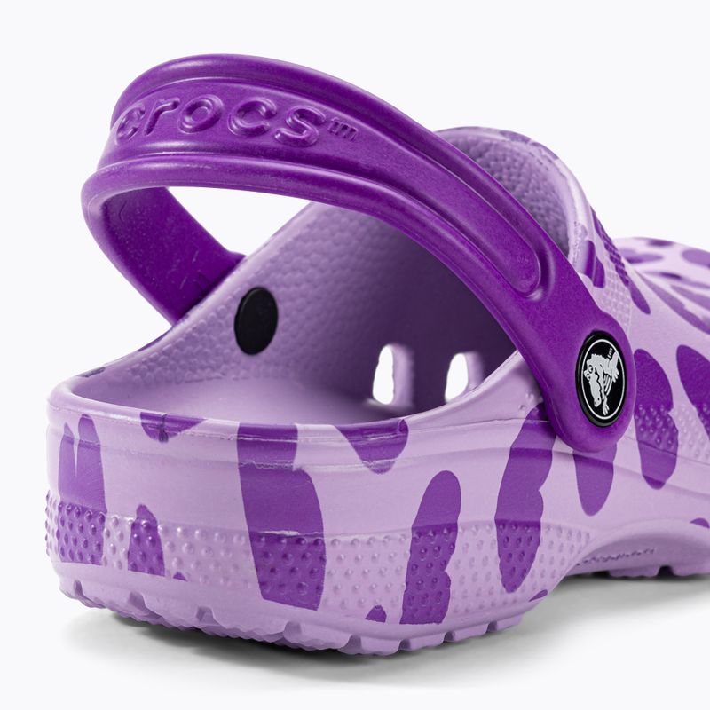 Detské dreváky Crocs Classic Easy Icon Clog levanduľová 10