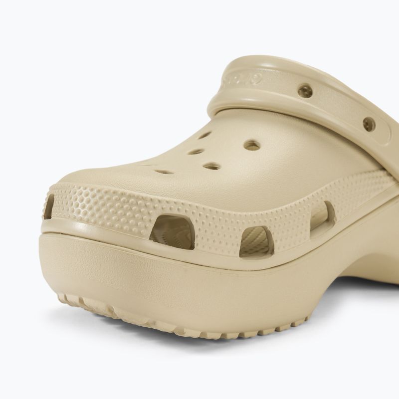 Dámske šľapky Crocs Classic Platform Clog bone 8